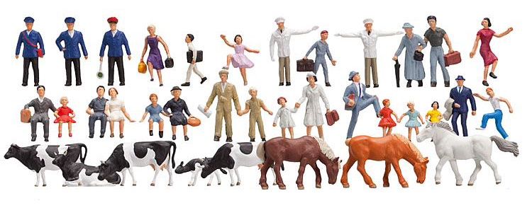 Set découverte de 36 figurines - 1:160 N - Faller 155253