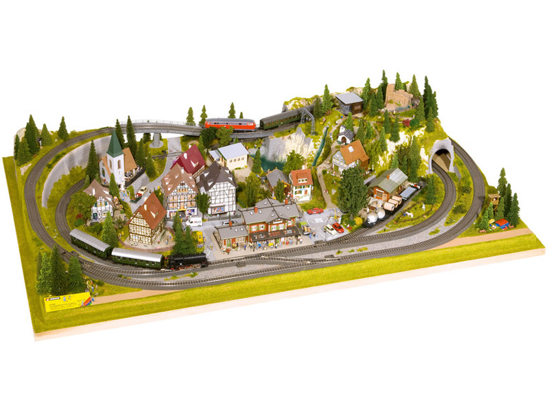 Plateau de train miniature Noch 81610 - Mittenwald HO/TT - 200 x 120 cm**