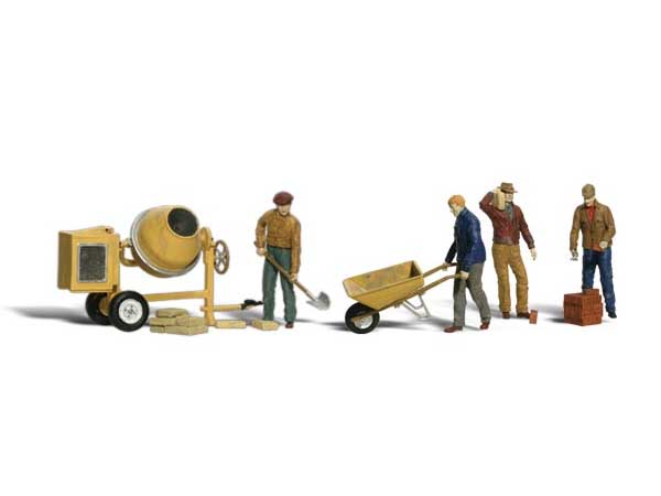 Ouvriers miniatures du bâtiments 1:43 - Woodland A2753