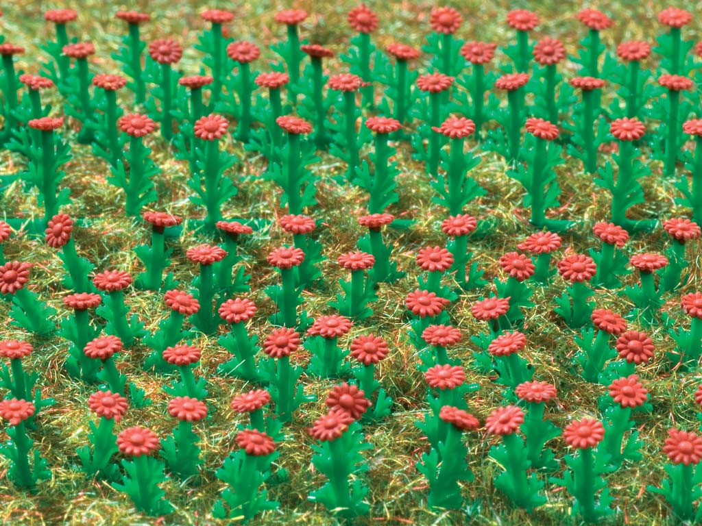 Végétation miniature : 120 Asters rouges - 1:87, HO - Vollmer 05116