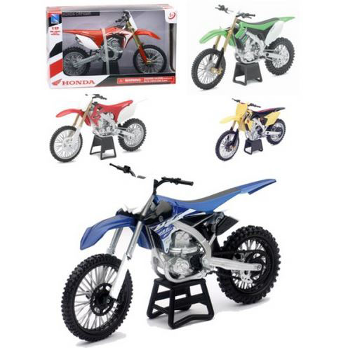 New Ray 42453 - Miniature Moto Cross Asst. roues libres - 1/12