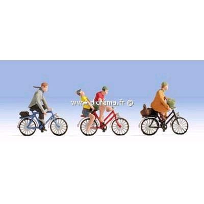 Figurines miniatures :  Cyclistes - Noch 15898