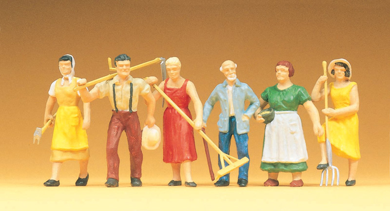 Figurines Preiser échelle N, Fermiers Et Chevaux, Lots 9039 9040 79039, Neufs