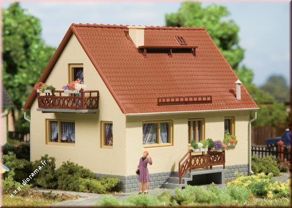 Miniatures Auhagen 12232 - Maison Ingrid 1:87 - HO, 1:120 - TT