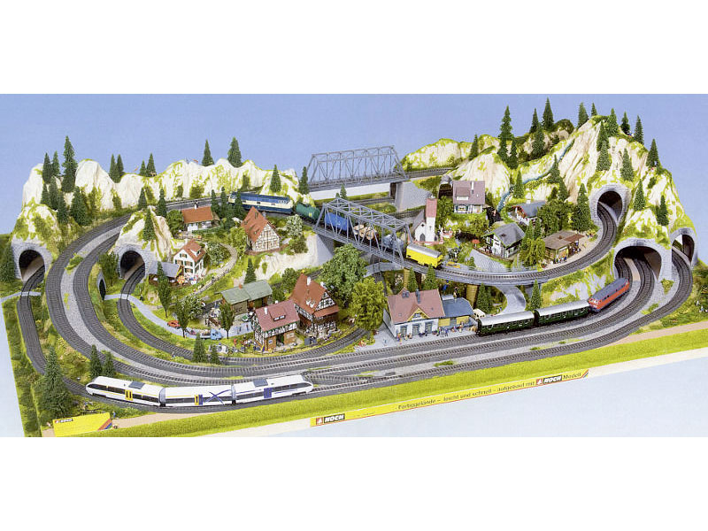 Plateau de train miniature Noch 81610 - Mittenwald HO/TT - 200 x 120 cm**