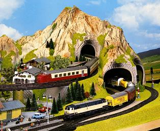 Plateau de train miniature Noch 81610 - Mittenwald HO/TT - 200 x 120 cm**