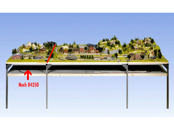 Plateau NOCH avec circuit trains électriques en N complet