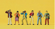 Figurines miniatures : 6  Photographes 1:87 Preiser 10089