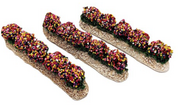3 Rangées de fleurs - décors pour crèches et santons - FR-B0840MU/S