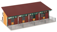Maquette bâtiment : Écurie avec 4 chevaux 1/87 HO - Faller 130597