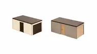 Accessoires miniatures : Garages préfabriqués au 1/87 - Noch 14319