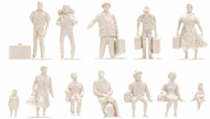 Set 12 figurines passants debout et assis 1:100 - Noch 16001