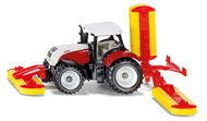 Jouets miniatures : Tracteur avec faucheuses 1/87 - Siku 1672