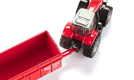 Véhicule miniature : Tracteur Massey Ferguson avec remorque 1/87 - Siku 10184400001