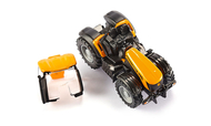 Véhicule miniature : Tracteur JCB avec dolly et benne basculante 1/87 - Siku 10185800002