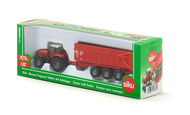 Véhicule miniature : Tracteur Massey Ferguson avec remorque 1/87 - Siku 10184400001