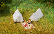 Accessoire miniature : 4 Tentes 1:87 - Faller 180987