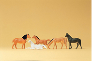 Figurines miniatures : Chevaux 1:87 - Preiser 14150