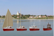 Set de 4 bateaux à monter 1:87