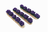 5 Rangées de fleurs assorties - décors pour crèches et santons  - FR-B/0840/S