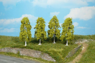Végétation miniature : 4 bouleaux 9 cm - Heki 1722