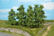 Végétation miniature : Heki 1732 - 5 Arbres fruitiers de 5 - 8 cm
