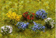 Végétation miniature : 14 Buissons en fleurs 1/87 - Faller 181269