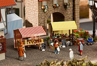 Stand de fleurs et de fromages miniatures - 1:87 HO - Faller 180614
