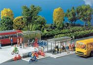 Abris bus miniatures pour modélisme ferroviaire - faller 180553