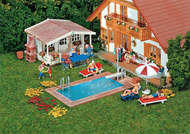 Accessoires miniatures : FAL-180542 – Piscine & abri de jardin