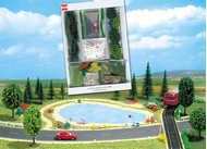 Busch 7191 - Assortiment "Kit starter" lac, campagne et bord de route 1:87 - HO