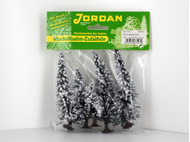 5 Sapins enneigés de 6 à 12 cm 1:87 - JORD-61C