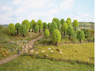 10 arbres miniatures 5-10 cm