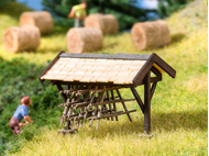Bâtiment miniature : Abri pour chevalets de foin - 1:87 HO - Noch 14250