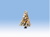Végatation miniature : Arbre de Noël illuminé 5 cm 10 leds - 1:87, 1:120, 1:160 - Noch 22110
