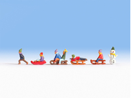 Enfants miniatures à la neige1:160 - Noch 36819