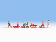 Enfants miniature à la neige  1:120 - Noch 45819