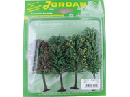 4 arbres fleuris miniatures 10 - 12 cm 1:87 - JORD-4