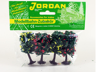 4 arbres fruitiers miniatures 6 cm, 1:160 N - Jordan 6A