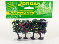 4 arbres fruitiers miniatures 6 cm, 1:160 N - Jordan 6A