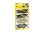 Végétation miniature : Touffes d'herbes XL, tons neutres, 104 pieces 6 mm - Noch 7009 07009