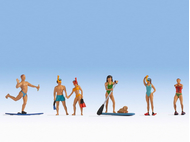 Personnages miniatures : Sportifs aquatiques - 1:87 HO - Noch 15854 - diorama.fr