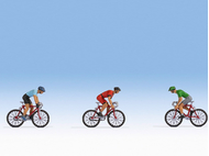Personnages miniatures : Coureurs Cyclistes - 1:87 HO - Noch 15897 - diorama.fr