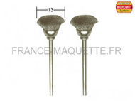 Outil modélisme - 2 brosses en acier en forme de pinceau rond ø 13,0 mm - PROXXON 28953