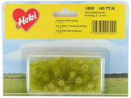 Végétation miniature : Heki 1800 : 100 touffes d'herbe 6mm vert
