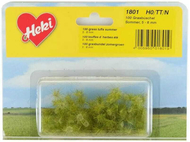 Heki 1801 : 100 touffes d'herbe miniature 6mm vert