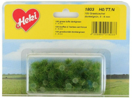 Végétation miniature : Heki 1803 : 100 touffes d'herbe miniature 6mm vert foncé