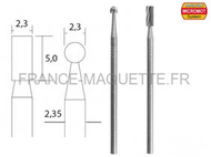 Outil modélisme - Jeu de 2 embouts de fraise en métal renforcé - PROXXON 28750