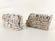 2 petits murs de crèche provençales - crèche provençale - FR 21404