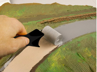 Routes miniatures pour dioramas : Peinture structurée pour route asphalte anthracite - Noch 60826